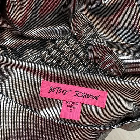 Betsey Johnson Metallic Silver Dress - Picture 4 of 4